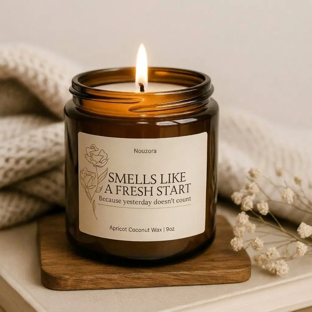 Apricot Coconut Wax Candle image