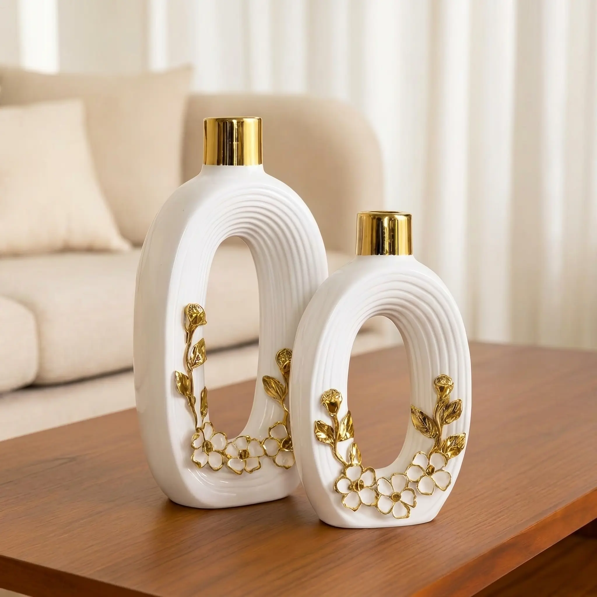 Decorative Ceramic Vase Set Image