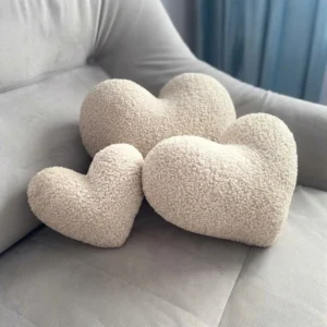 Heart-Shaped Boucle Cushions Image