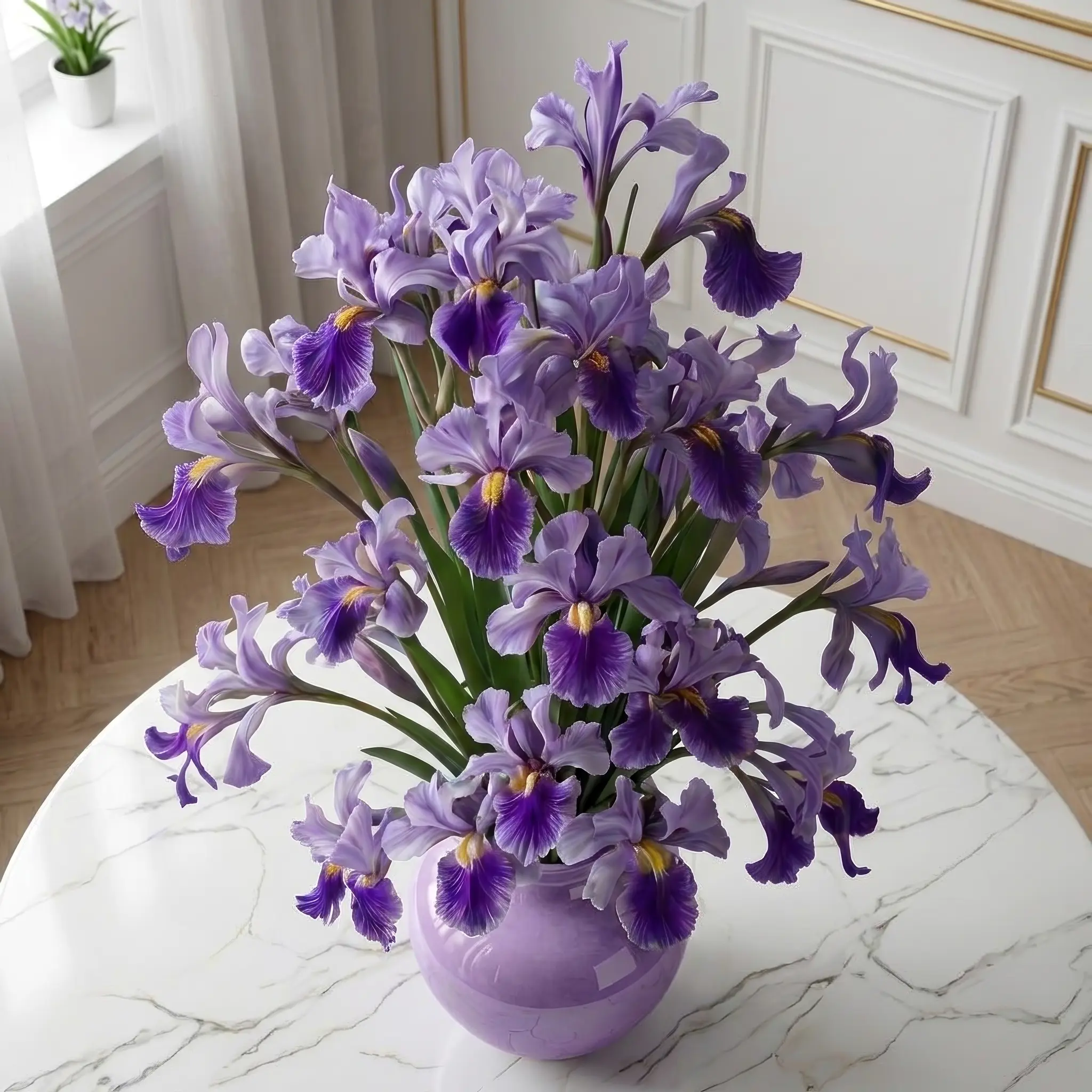 Purple Iris Bouquet 1 Image