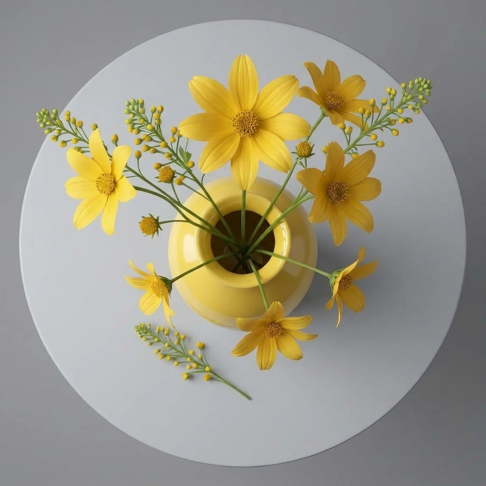 Yellow Wildflower Vase 1 image